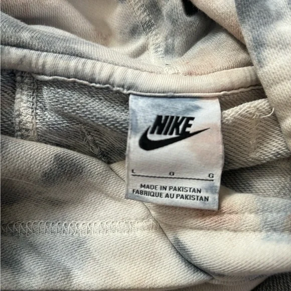 Nike Tie-Dye Hoodie and Joggers Set - Gray and Pink - Picture 7 of 14